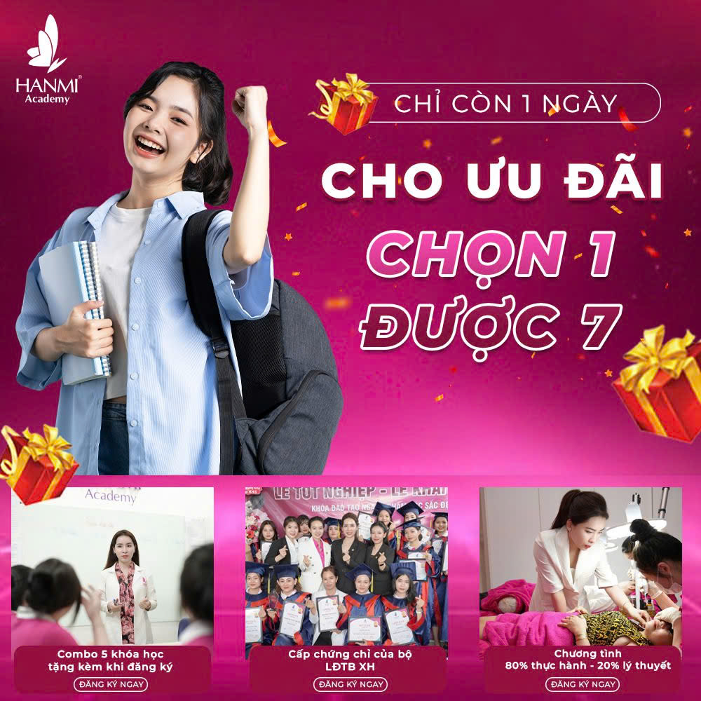 TƯƠNG LAI KHÔNG ĐỢI AI - CHỈ CÒN DUY NHẤT 1 NGÀY CHO CƠ HỘI CHỌN 1 NHẬN 7 TẠI HANMI